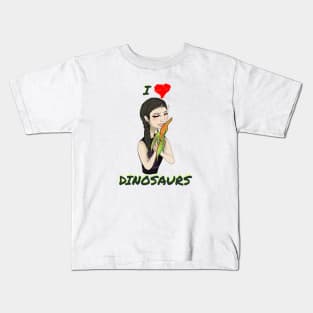 I Love Dinosaurs Kids T-Shirt